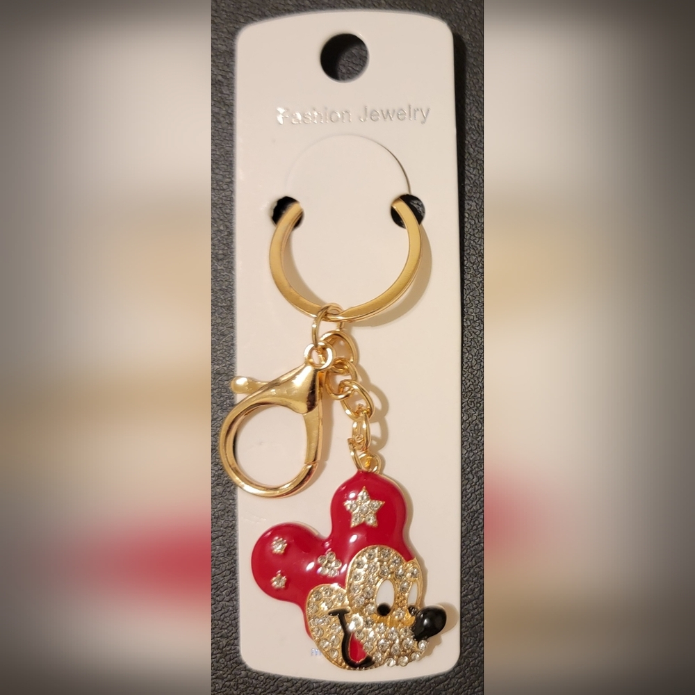 (Red) Mickey Mouse Keychain/Bag Charm